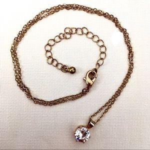 Gold Cubic Zirconium necklace